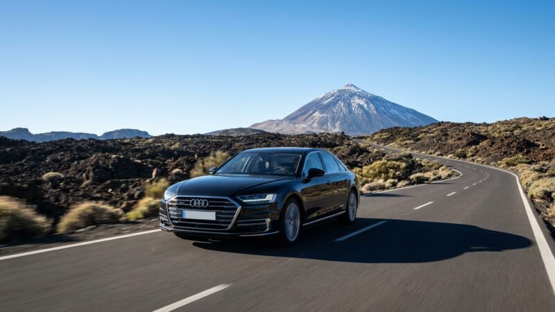 Vairuojant Audi A8 Tenerifėje: Pirmo asmens apžvalga