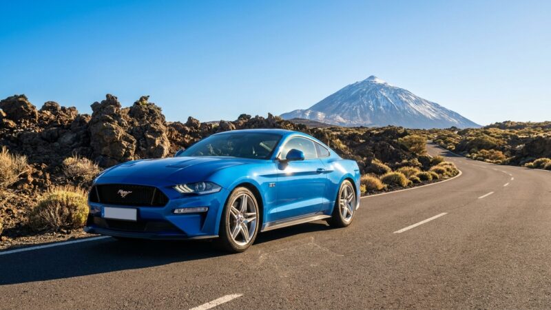 Ford Mustang vairavimo apžvalga Tenerifėje: Kelyje