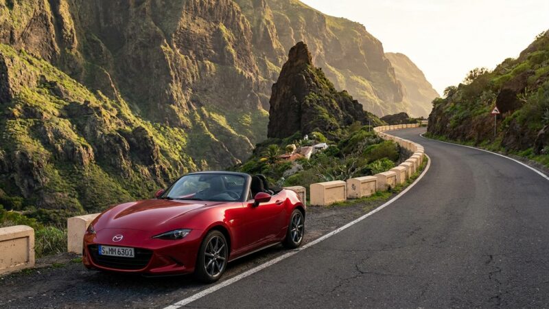 Mazda MX-5 Cabrio 2.0 Vairavimo apžvalga Tenerifėje