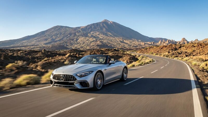 Mercedes-AMG SL 63 vairavimo apžvalga Tenerifėje