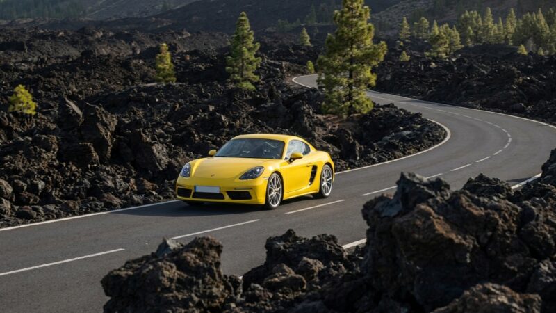 Porsche 718 Cayman vairavimo apžvalga Tenerifėje