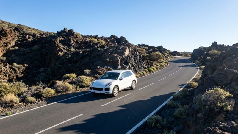 Porsche Cayenne E-Hybrid Tenerifės vairavimo apžvalga